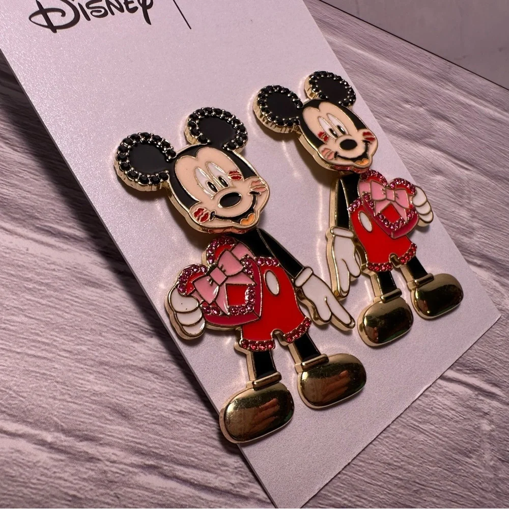 BaubleBar x Disney Valentine Mickey earrings NWT - Picture 7 of 7